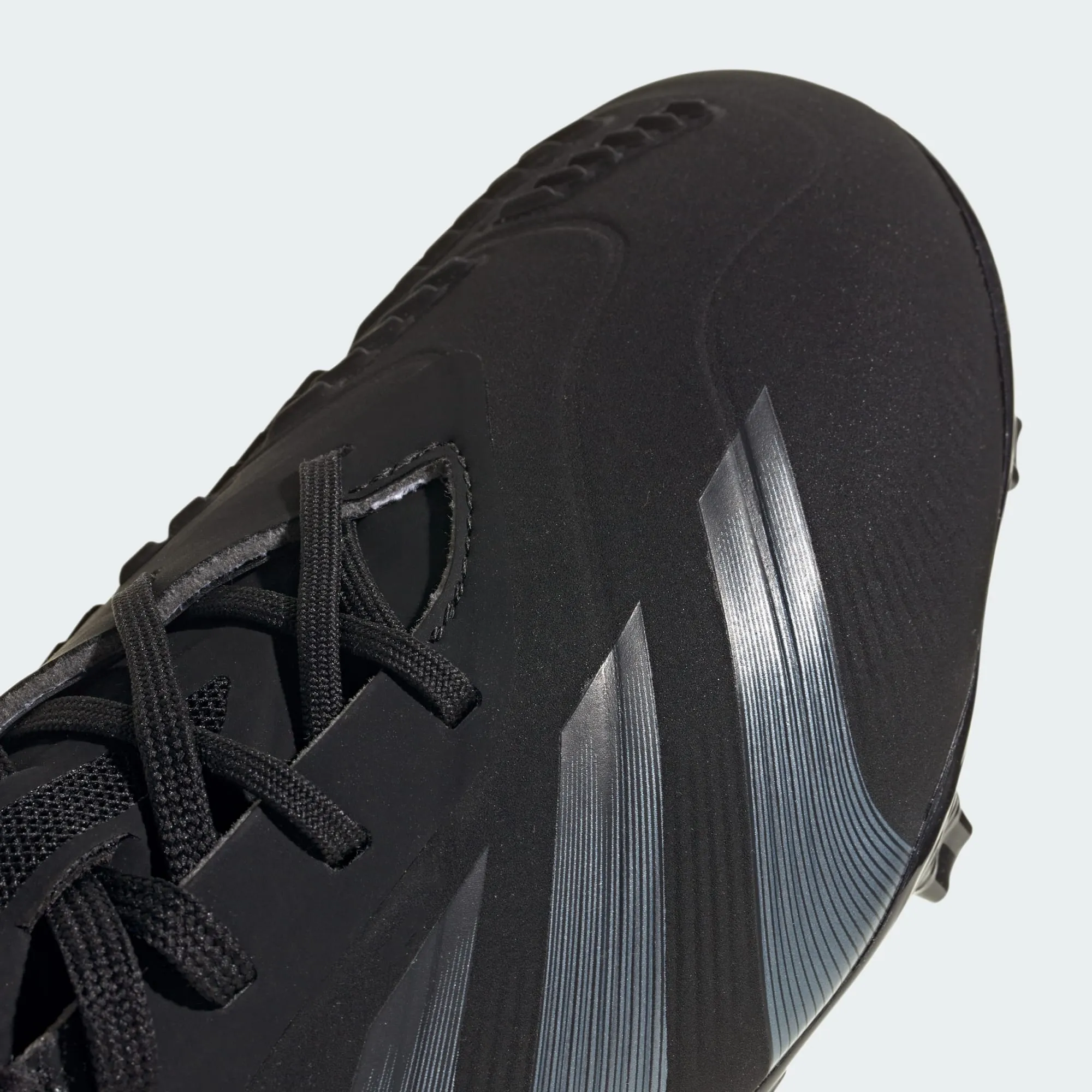 adidas PREDATOR ELITE Firm Ground Soccer Cleats | Core Black-Carbon-Gold Metallic | Kid's Unisex