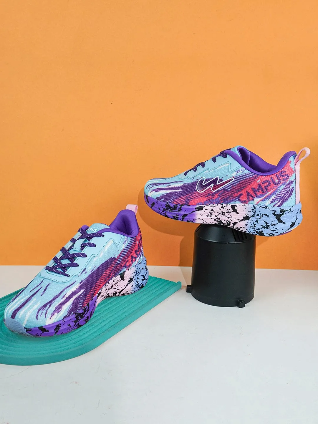 CAMP SHIMMER Blue Women's Running Shoes