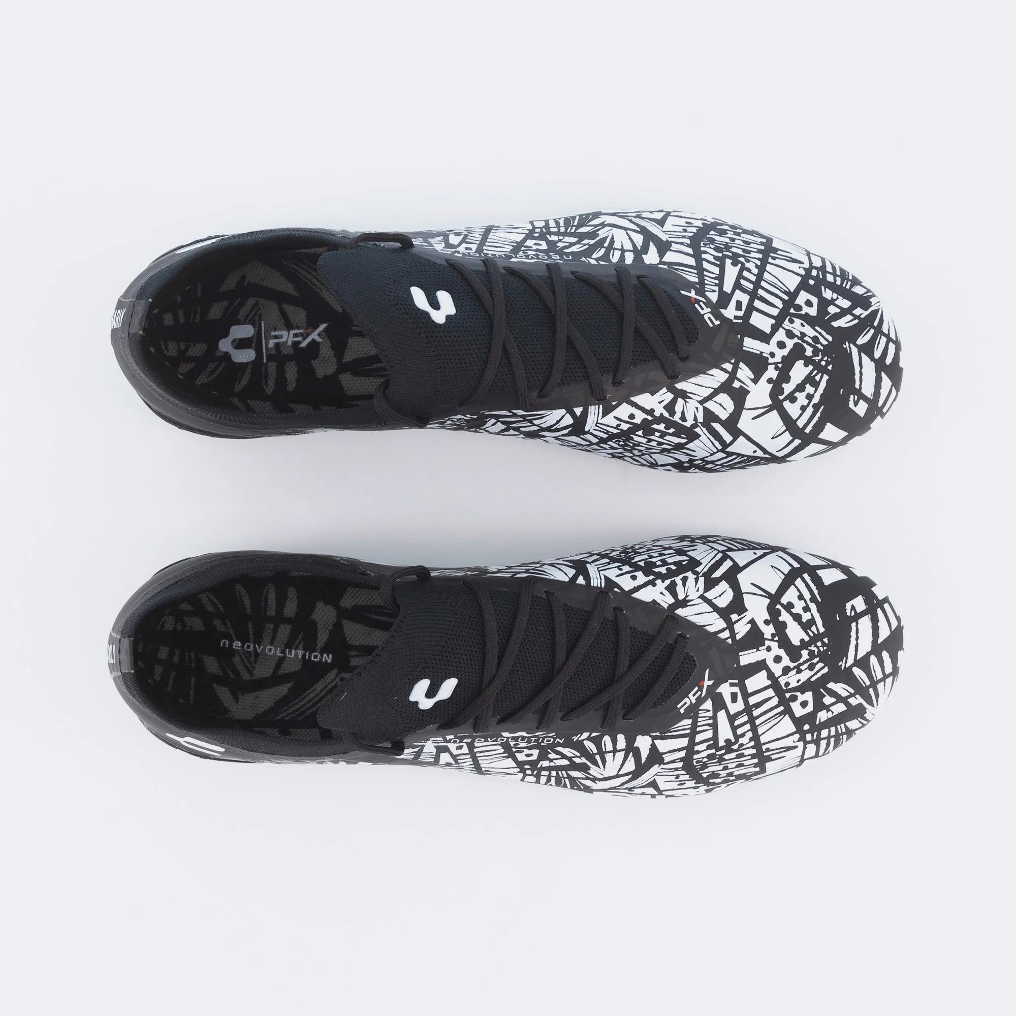 Charly Neovolution PFX Soccer Cleats - Black/White