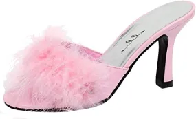 Ellie Shoes E-361-Sasha 3.5 inch Heel Woman's Maribou Slippers