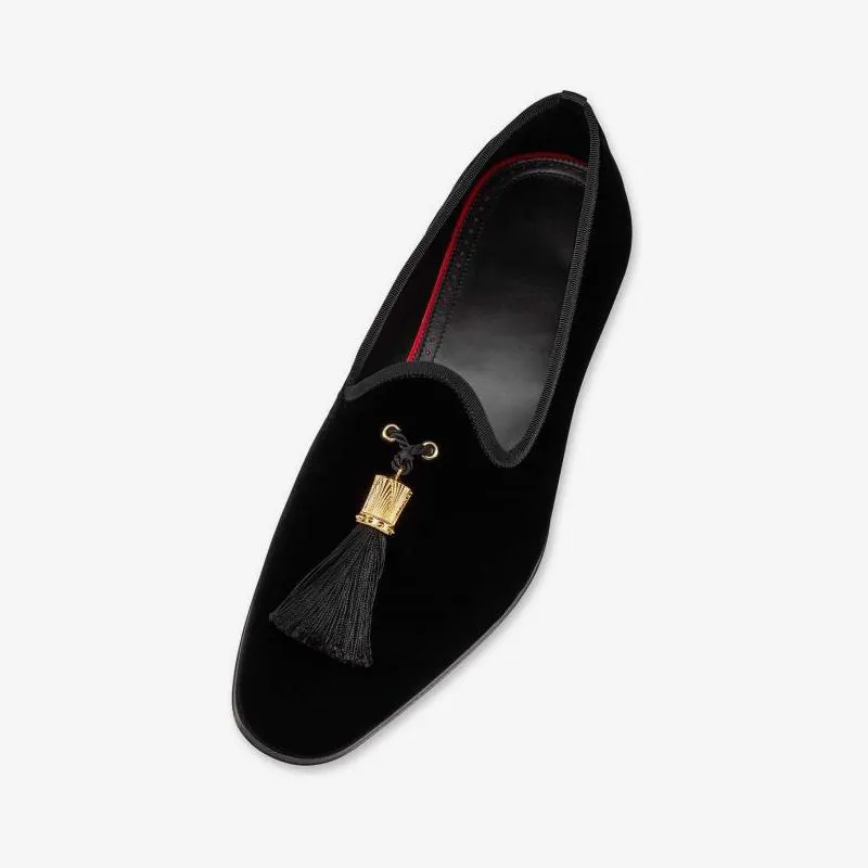 Tassel Velvet Loafer Slip-on