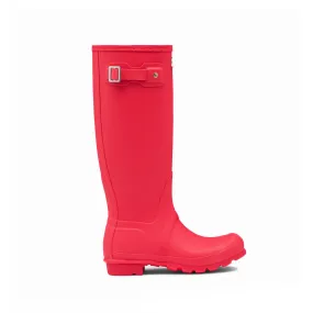 Women's Hunter Boots Original Tall Snow Rain Waterproof Boots in Bright Coral